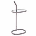 Howard Elliott Oval stainless steel Drink Table 58041